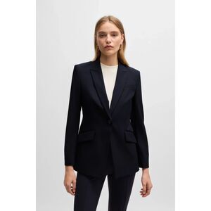 BOSS Slim Fit Jacket Quick Dry Four Way Stretch Single Button Peaked Lapels 14